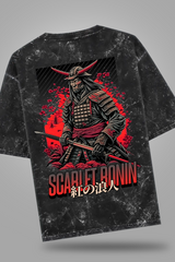 Scarlet Ronin Acid Washed Oversized Tee
