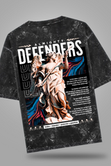 Defenders Acid Washed Oversized Tee