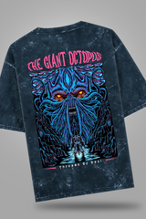 Giant Octopus Acid Washed Oversized Tee