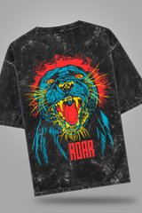 Roar Acid Washed Oversized Tee