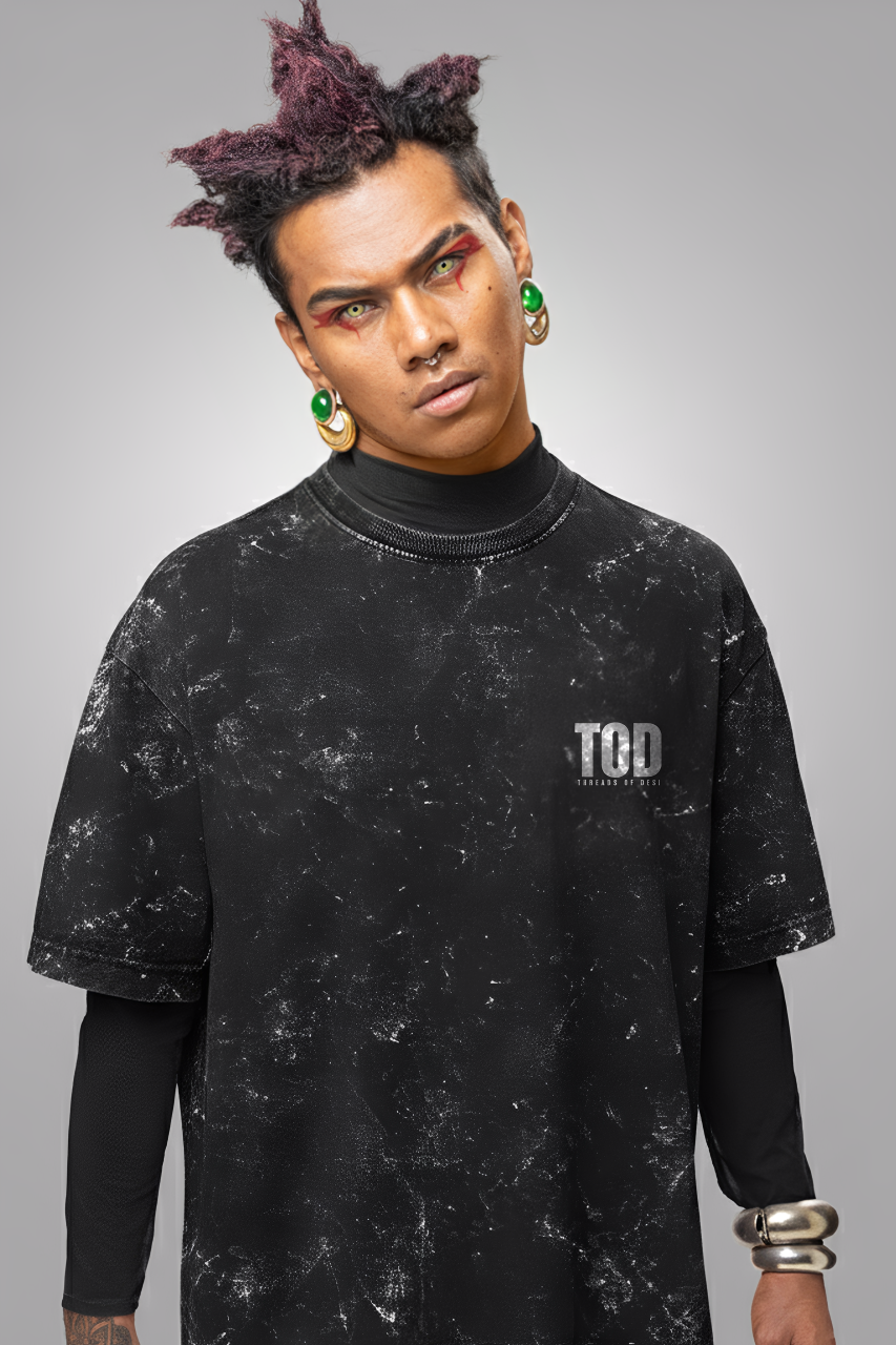Scarlet Ronin Acid Washed Oversized Tee